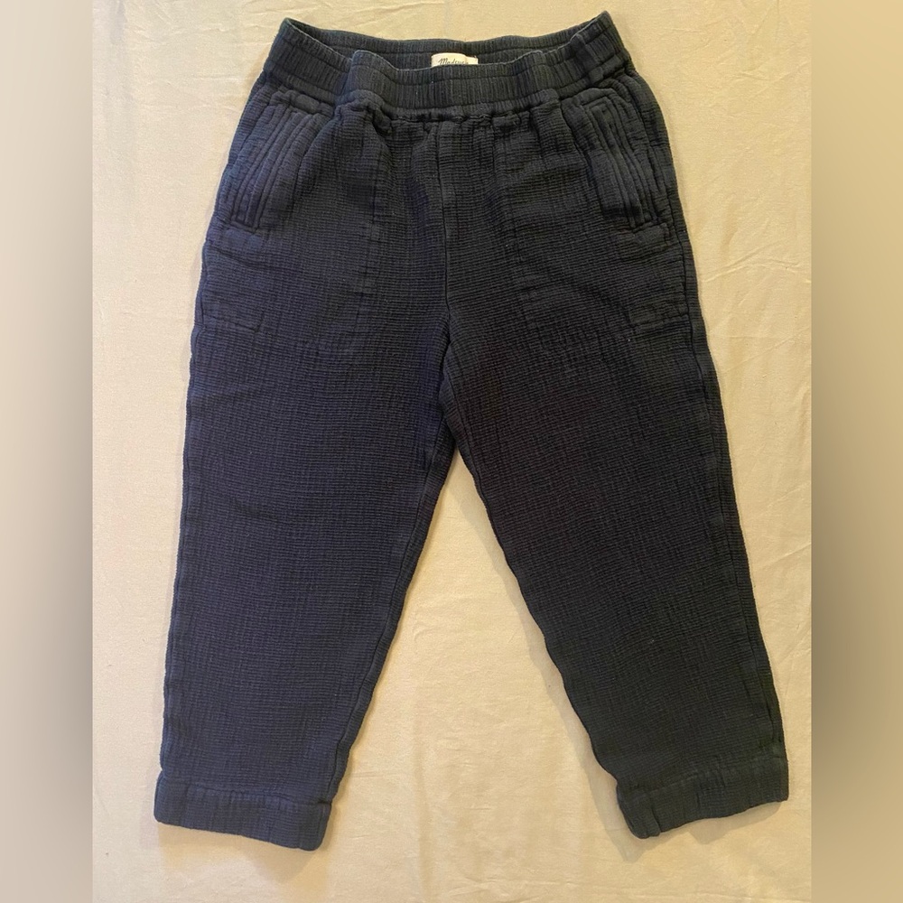 MADEWELL TEXTURED CROPPED PANTS